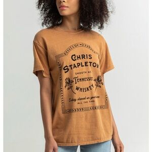 Chris Stapleton Whiskey woman’s Tee Shirt Graphic on front.